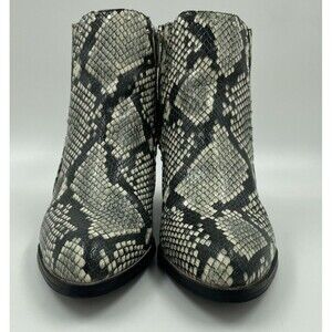 Circus By Sam Edelman Whistler Snake Print Ankle Boot Womens Size 7 Western K01
